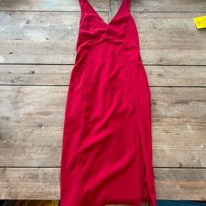 LULUS red formal midi dress